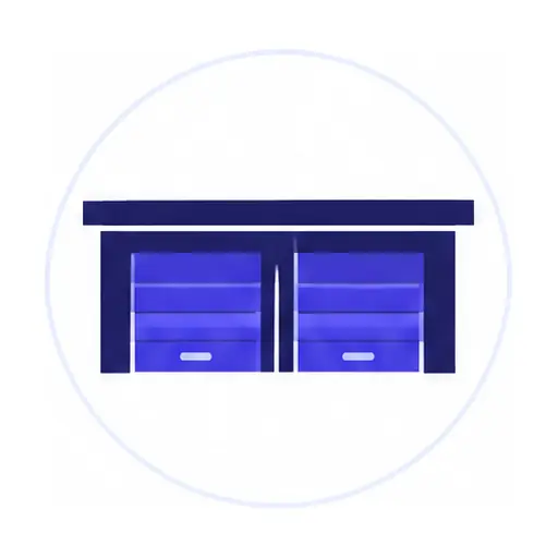 Schematic: 2-car garage