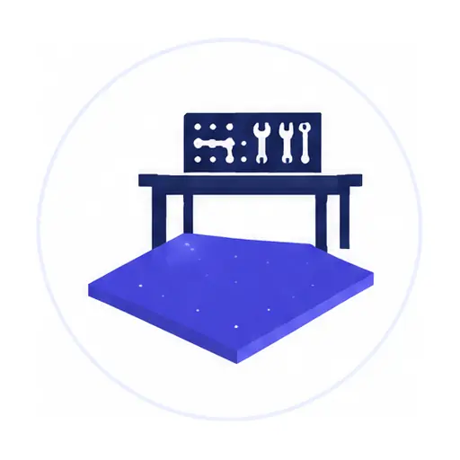 Schematic: Solid color epoxy (grit optional)